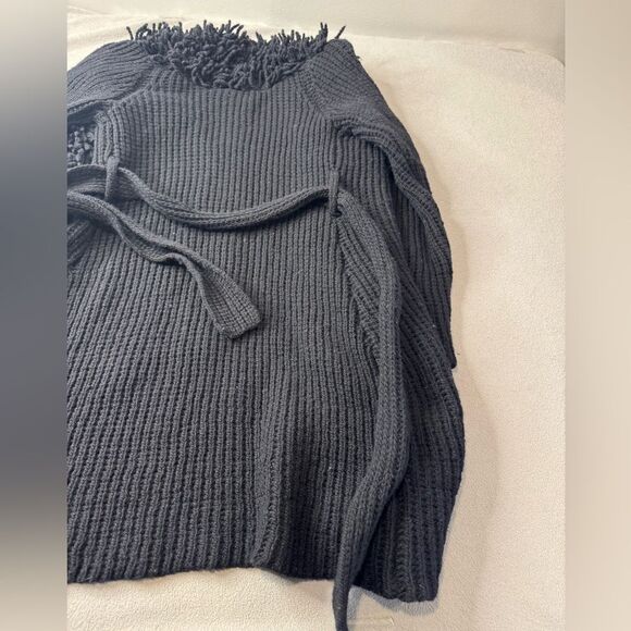 Anthropologie Charlie & Robin Textured Cardigan BLACK S - Picture 11 of 15